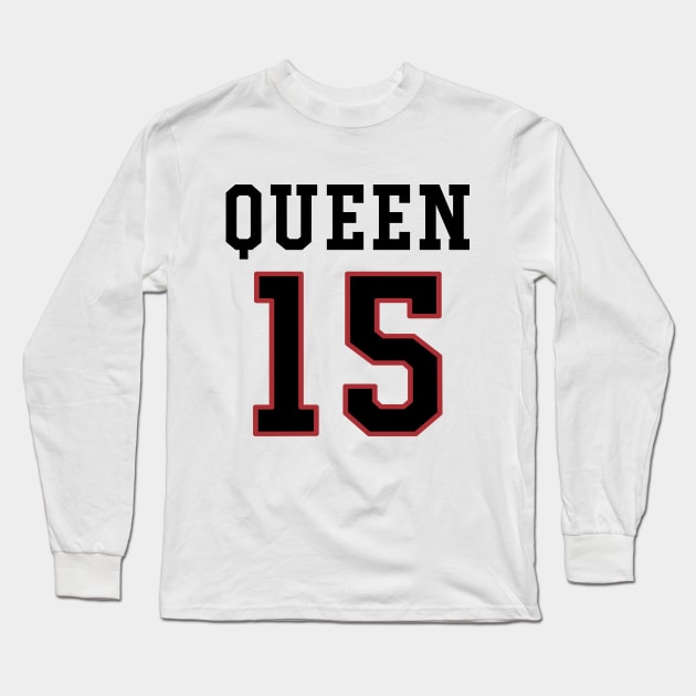 15th Birthday Gift Slab Queen 15 Long Sleeve T-Shirt by Havous